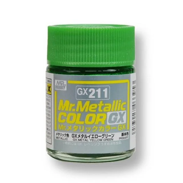 Mr.Hobby Mr.Metallic Color GX211 Yellow Green 4973028033953 (สี) Mr.Hobby Mr.Metallic Color GX211 Yellow Green 4973028033953 (สี)
