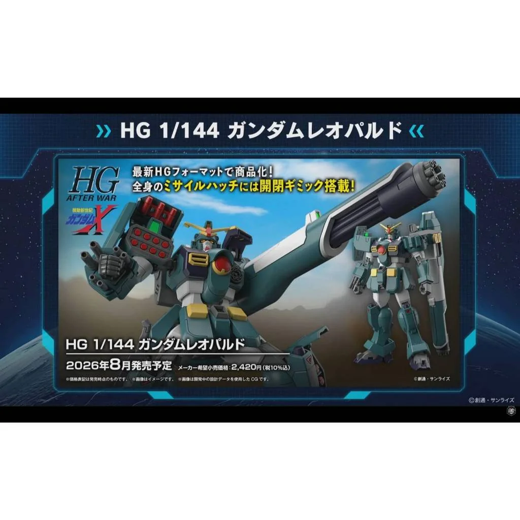 [Pre Order 08/2569] Bandai HG Gundam Leopard 4573102720528 (Plastic Model)
