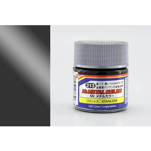 Mr.Hobby Mr.Metal Color MC213 Stainless (10ml) 49532739 (สี) Mr.Hobby Mr.Metal Color MC213 Stainless (10ml) 49532739 (สี)