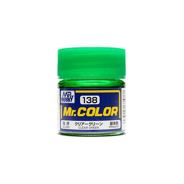 Mr.Hobby Mr.Color C138 Clear Green Gloss (10ml) 4973028635768 (สี) Mr.Hobby Mr.Color C138 Clear Green Gloss (10ml) 4973028635768 (สี)