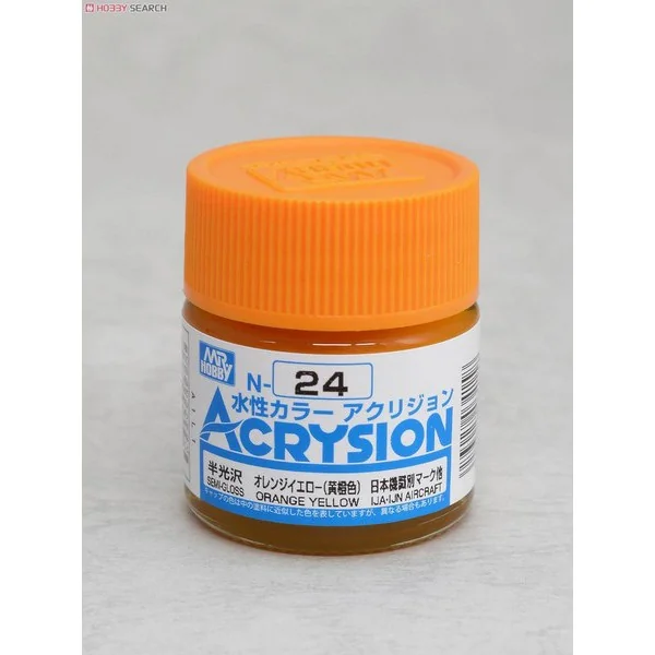 Mr.Hobby MR.ACRYSION COLOR N-24 ORANGE YELLOW 4973028034158 (สี)