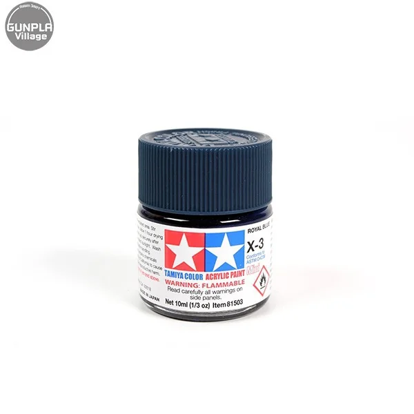 Tamiya 81503 Acrylic Mini X-3 Royal Blue 45032721 (สี) Tamiya 81503 Acrylic Mini X-3 Royal Blue 45032721 (สี)