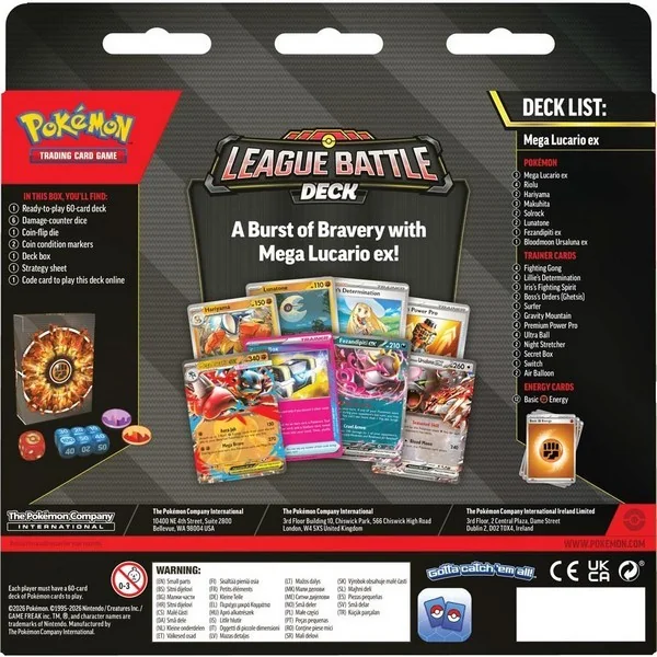 Pokemon ENG League Battle Deck Mega Lucario ex 196214135079 (การ์ดโปเกมอน) Pokemon ENG League Battle Deck Mega Lucario ex 196214135079 (การ์ดโปเกมอน)