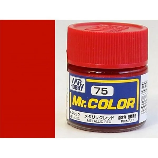 Mr.Hobby Mr.Color C75 Red Metallic Gloss (10ml) 4973028635324 (สี) Mr.Hobby Mr.Color C75 Red Metallic Gloss (10ml) 4973028635324 (สี)