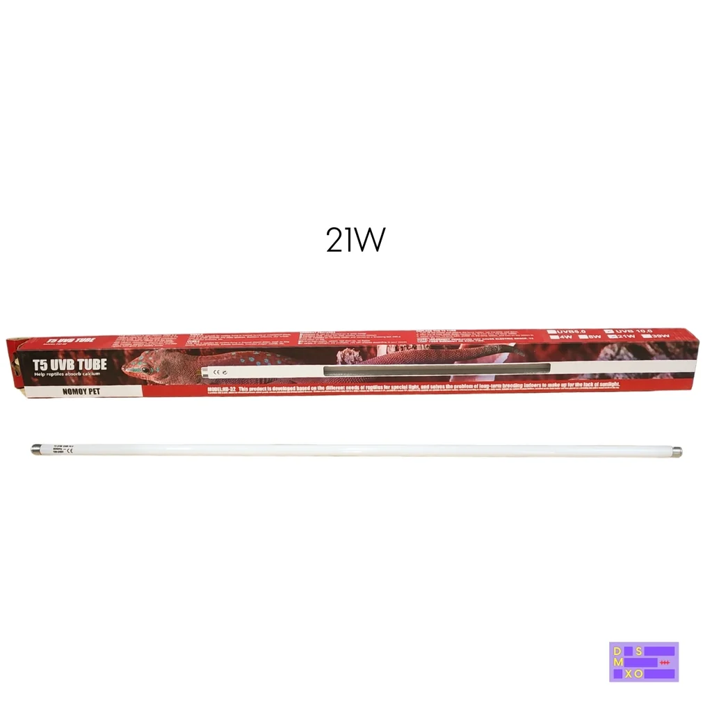 NOMOY PET T5 UVB 10.0 (8W 30W/14W 60CM/21W 90CM) เฉพาะหลอดไฟ หลอดไฟสัตว์เลื้อยคลาน หลอดไฟเต่าบก เต่าซูคาต้า เบี๊ยดดราก้อน กิ้งก่าทะเลทราย แสงแดดเทียม