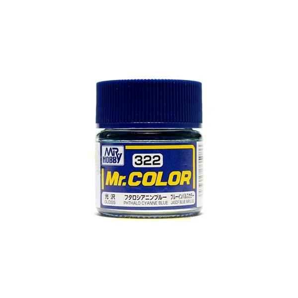 Mr.Hobby Mr.Color C322 Phthalo Cyanne Blue Gloss (10ml) 4973028735086 (สี) Mr.Hobby Mr.Color C322 Phthalo Cyanne Blue Gloss (10ml) 4973028735086 (สี)