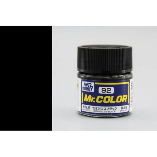 Mr.Hobby Mr.Color C92 Black Semi-Gloss (10ml) 4973028635409 (สี)