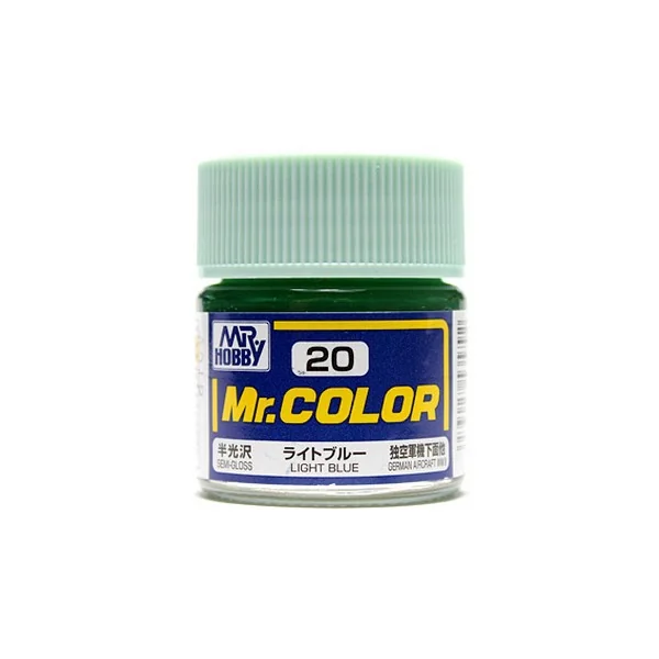 Mr.Hobby Mr.Color C20 Light Blue Semi-Gloss (10ml) 4973028535792 (สี) Mr.Hobby Mr.Color C20 Light Blue Semi-Gloss (10ml) 4973028535792 (สี)