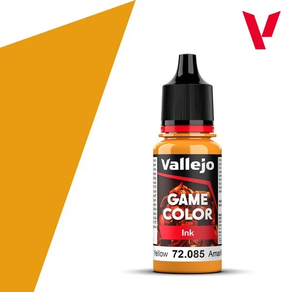 Vallejo Game Color Ink 72.085 Yellow 18 ml 8429551720854 (สี)