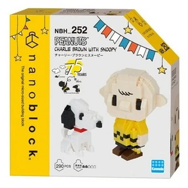 Kawada nanoblock NBH_252 Charlie Brown With Snoopy 4972825229200 (นาโนบล็อค)
