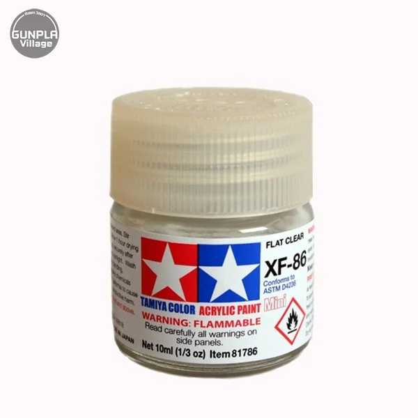Tamiya 81786 Acrylic Mini XF-86 Flat Clear 45136832 (สี) Tamiya 81786 Acrylic Mini XF-86 Flat Clear 45136832 (สี)