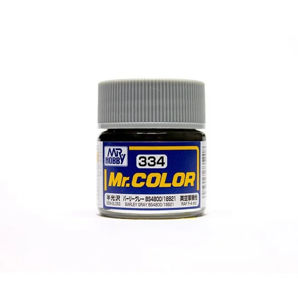 Mr.Hobby Mr.Color C334 Barley Gray BS4800/18B21 Semi-Gloss (10ml) 4973028735208 (สี) Mr.Hobby Mr.Color C334 Barley Gray BS4800/18B21 Semi-Gloss (10ml) 4973028735208 (สี)