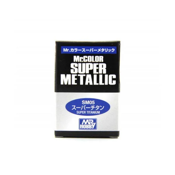 Mr.Hobby MR.COLOR SUPER MATALLIC SM05 Super Titanium Mr.Super Metallic 4973028519464 (สี) Mr.Hobby MR.COLOR SUPER MATALLIC SM05 Super Titanium Mr.Super Metallic 4973028519464 (สี)