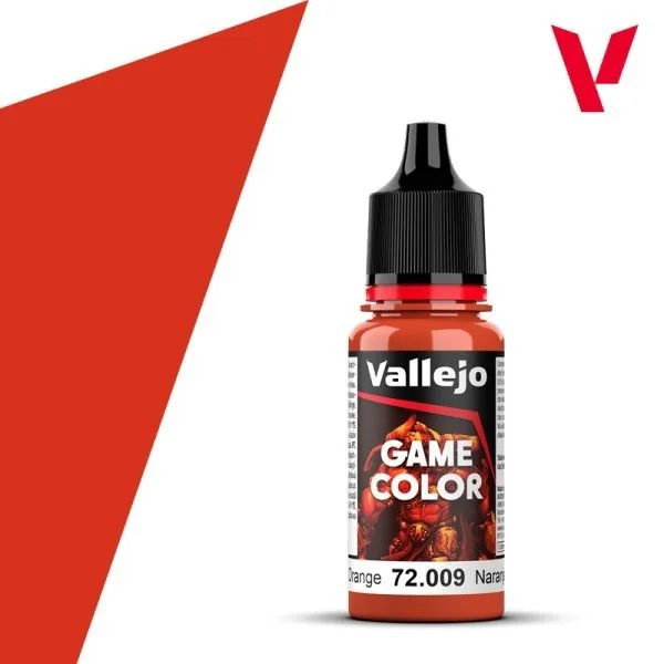Vallejo Game Color 72.009 Hot Orange 18 ml 8429551720090 (สี) Vallejo Game Color 72.009 Hot Orange 18 ml 8429551720090 (สี)