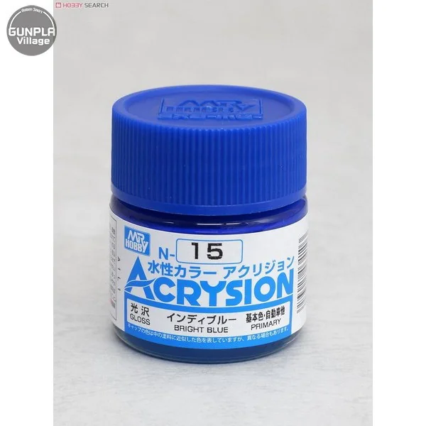 Mr.Hobby MR.ACRYSION COLOR N-15 BRIGHT BLUE 4973028034103 (สี) Mr.Hobby MR.ACRYSION COLOR N-15 BRIGHT BLUE 4973028034103 (สี)