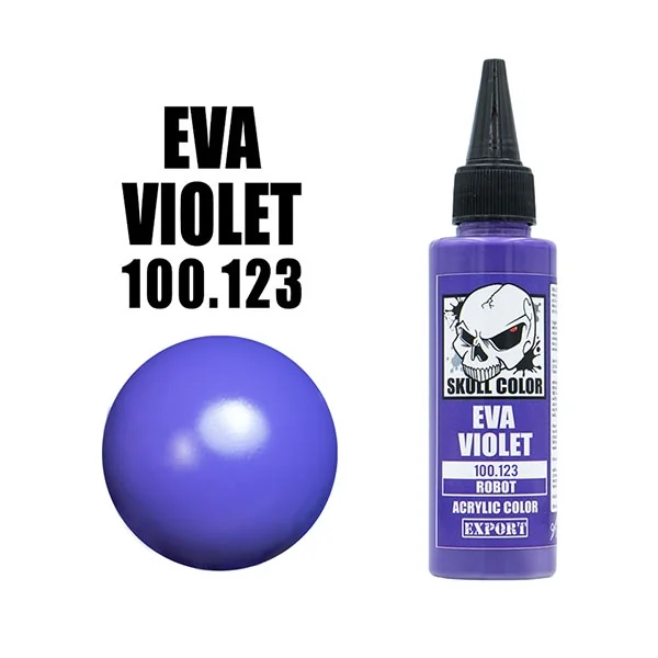 Skull Color 100.123 EVA Violet 60 ml [Robot] 8853100904035 (สี)