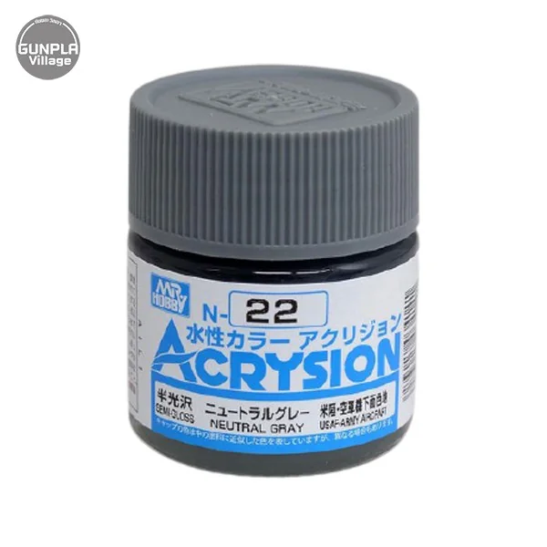 Mr.Hobby MR.ACRYSION COLOR N-22 NEUTRAL GRAY 4973028034141 (สี) Mr.Hobby MR.ACRYSION COLOR N-22 NEUTRAL GRAY 4973028034141 (สี)
