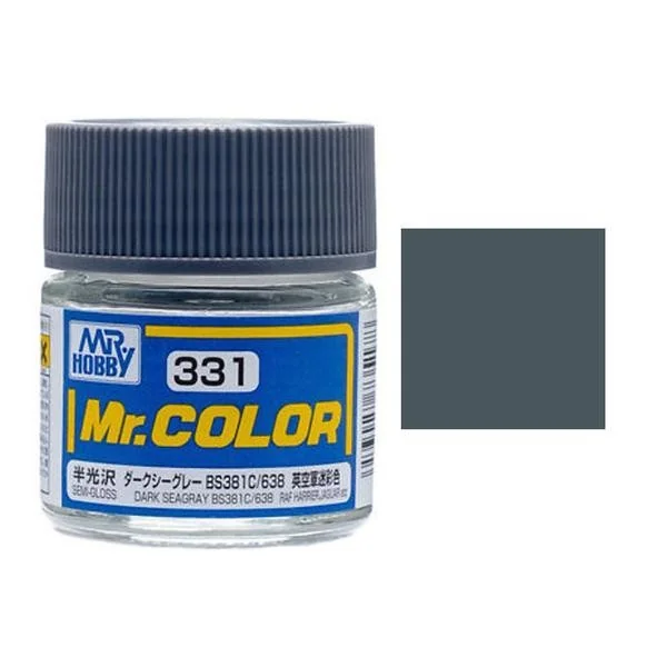 Mr.Hobby Mr.Color C331 Dark Sea Gray BS381C/638 Semi-Gloss (10ml) 4973028735178 (สี) Mr.Hobby Mr.Color C331 Dark Sea Gray BS381C/638 Semi-Gloss (10ml) 4973028735178 (สี)