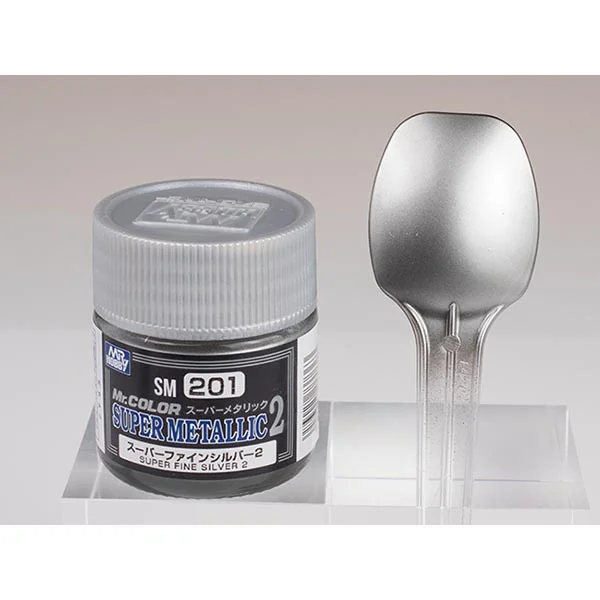 Mr.Hobby MR.COLOR SUPER MATALLIC 2 SM201 Super Fine Silver 2 4973028737363 (สี) Mr.Hobby MR.COLOR SUPER MATALLIC 2 SM201 Super Fine Silver 2 4973028737363 (สี)