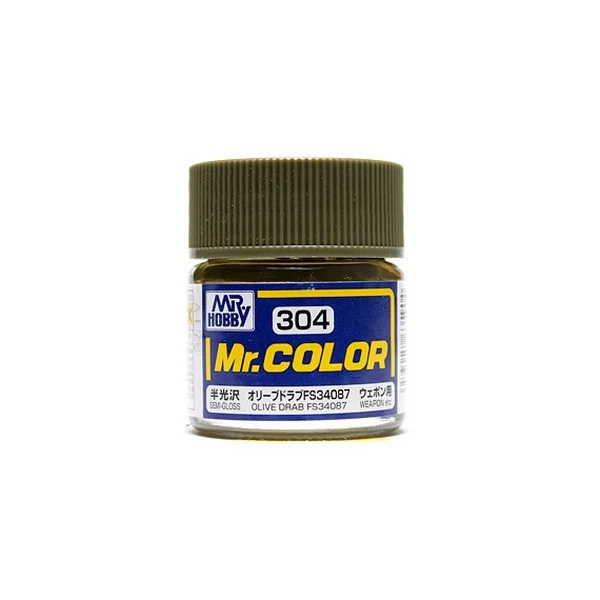 Mr.Hobby Mr.Color C304 Olive Drab FS34087 Semi-Gloss (10ml) 4973028635904 (สี) Mr.Hobby Mr.Color C304 Olive Drab FS34087 Semi-Gloss (10ml) 4973028635904 (สี)