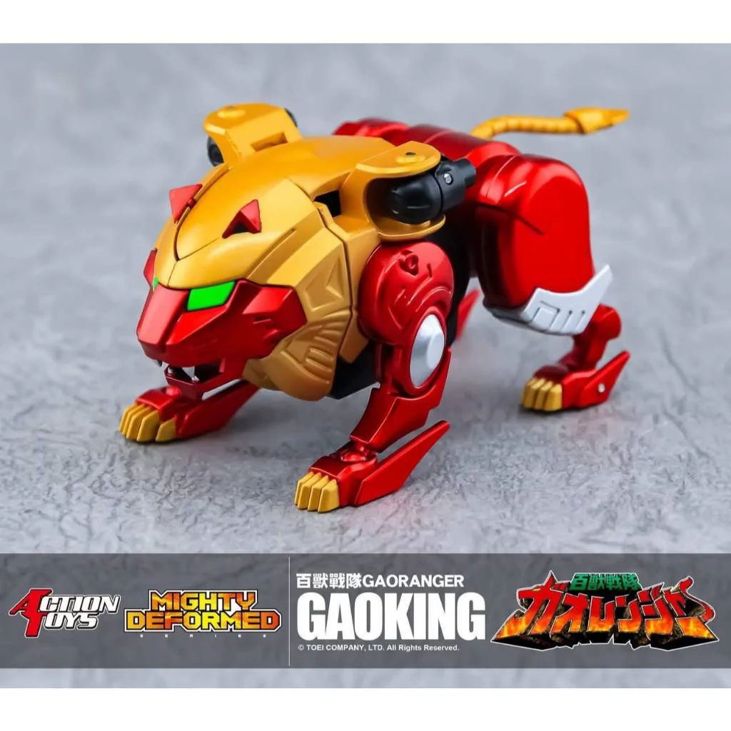 [Pre Order 08/2569] Action Toys Mighty Deformed Hyakuju Sentai Gaoranger GaoKing 4582119842246 (Action Figure)