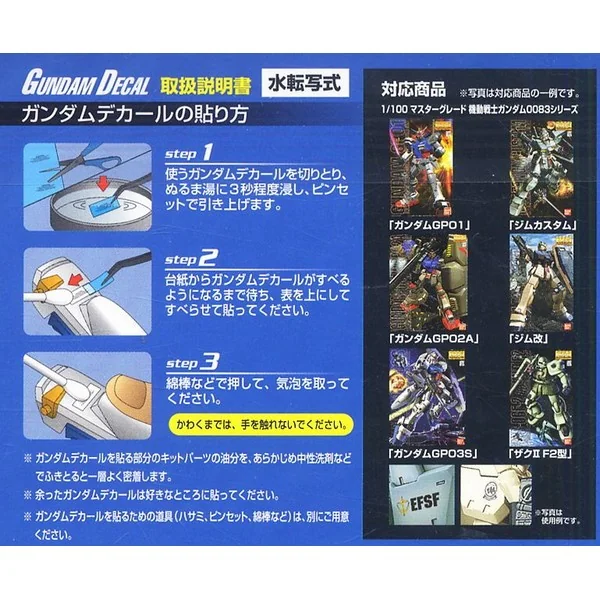 Bandai Decal GD024 MG Multiuse - 0083 Series 4573102611369 (Decal) Bandai Decal GD024 MG Multiuse - 0083 Series 4573102611369 (Decal)