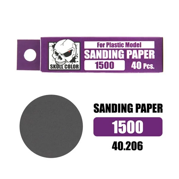 SKull Color 30.206 Sanding Paper 1500 (40 Pcs) SC30206SP1500 (Tool) SKull Color 30.206 Sanding Paper 1500 (40 Pcs) SC30206SP1500 (Tool)