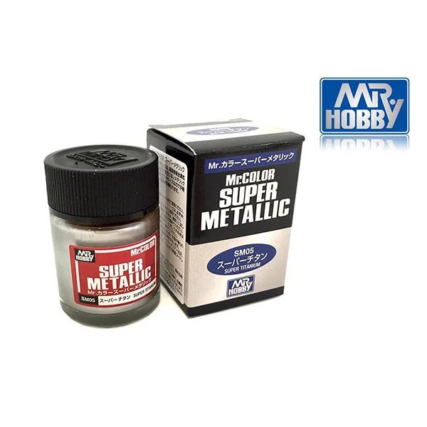 Mr.Hobby MR.COLOR SUPER MATALLIC SM05 Super Titanium Mr.Super Metallic 4973028519464 (สี) Mr.Hobby MR.COLOR SUPER MATALLIC SM05 Super Titanium Mr.Super Metallic 4973028519464 (สี)