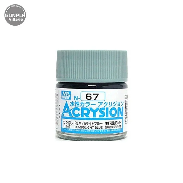Mr.Hobby MR.ACRYSION COLOR N-67 RLM65 LIGHT BLUE 4973028112832 (สี) Mr.Hobby MR.ACRYSION COLOR N-67 RLM65 LIGHT BLUE 4973028112832 (สี)