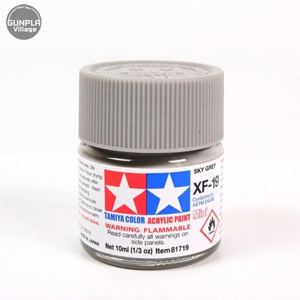 Tamiya 81719 Acrylic Mini XF-19 Sky Grey 45035661 (สี) Tamiya 81719 Acrylic Mini XF-19 Sky Grey 45035661 (สี)