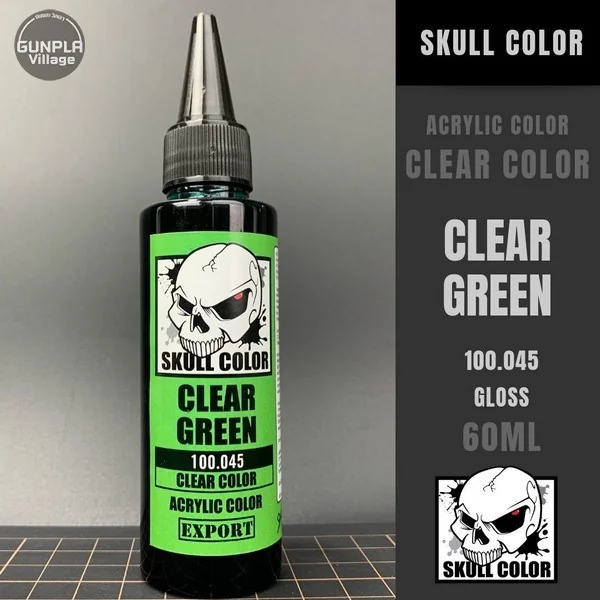 Skull Color 100.045 Clear Green 60 ml (Clear Color) 8853100903458 (สี) Skull Color 100.045 Clear Green 60 ml (Clear Color) 8853100903458 (สี)