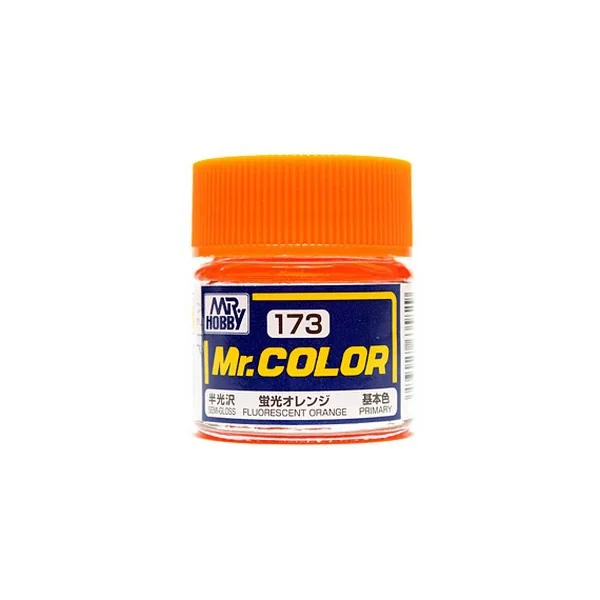Mr.Hobby Mr.Color C173 Fluorescent Orange Semi-Gloss (10ml) 4973028635829 (สี) Mr.Hobby Mr.Color C173 Fluorescent Orange Semi-Gloss (10ml) 4973028635829 (สี)