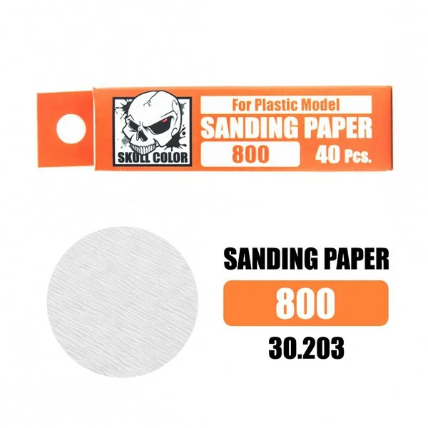SKull Color 30.203 Sanding Paper 800 (40 Pcs) SC30203SP800 (Tool) SKull Color 30.203 Sanding Paper 800 (40 Pcs) SC30203SP800 (Tool)