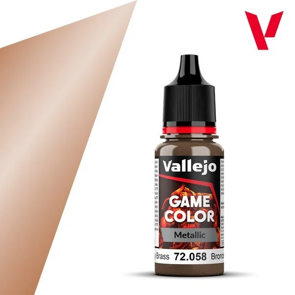 Vallejo Game Color Metallic 72.058 Brassy Brass 18 ml 8429551720588 (สี) Vallejo Game Color Metallic 72.058 Brassy Brass 18 ml 8429551720588 (สี)