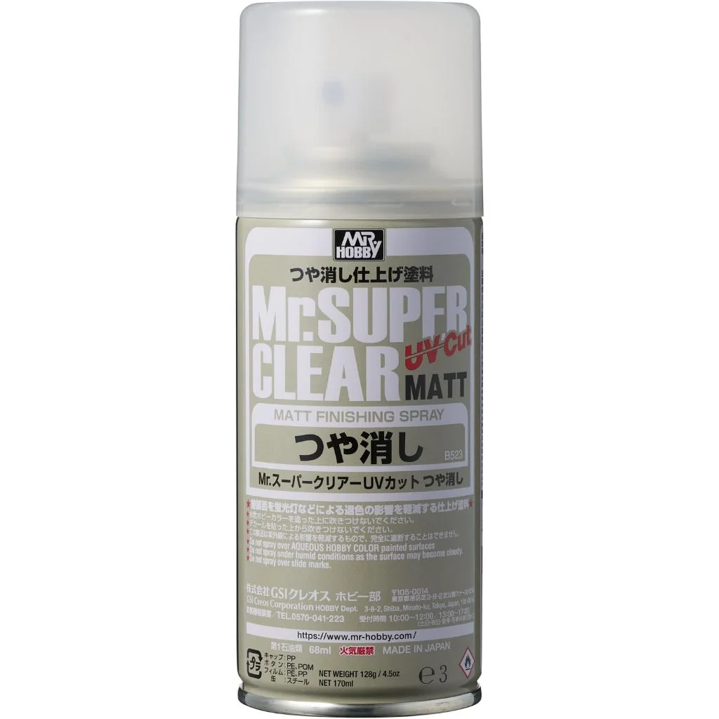 Mr.Hobby Mr.Super Clear B523 UV CUT MATT 4973028335439 (สี) Mr.Hobby Mr.Super Clear B523 UV CUT MATT 4973028335439 (สี)