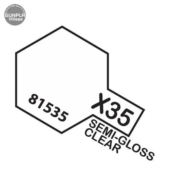 Tamiya 81535 Acrylic Mini X-35 Semi Gloss Clear 45136825 (สี)