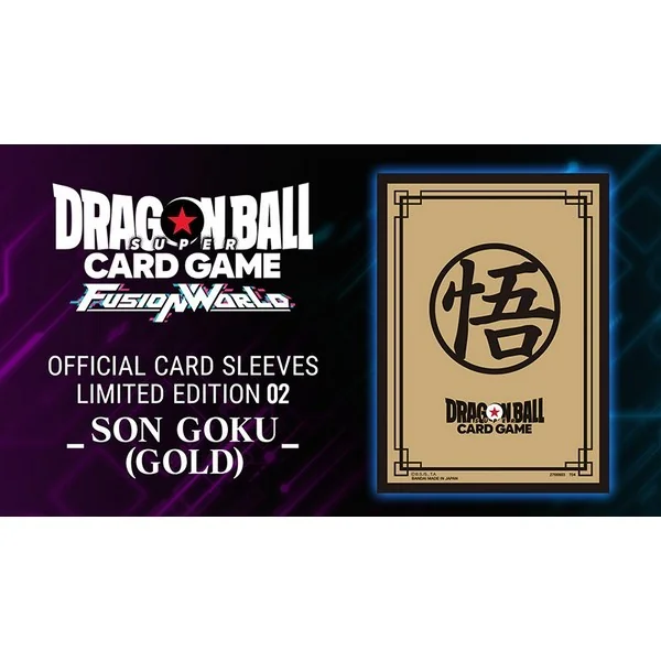Bandai Dragon Ball Super Card Game Fusion World Official Card Sleeves Limited Edition 02 Son Goku (Gold) 4582769734205 Bandai Dragon Ball Super Card Game Fusion World Official Card Sleeves Limited Edition 02 Son Goku (Gold) 4582769734205