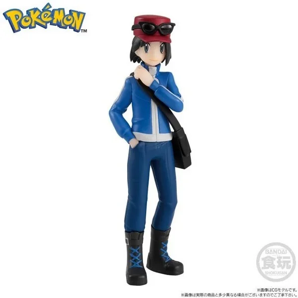Bandai Pokemon Scale World Kalos Calem (Calme) & Chesnaught (Brigarron) & Delphox (Mahoxy) 4570117923241 (Figure)