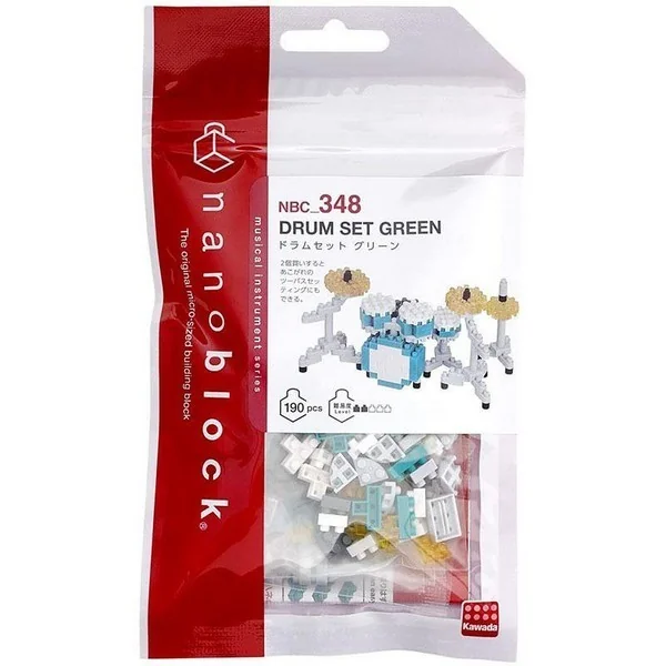Kawada nanoblock NBC_348 Drum Set Green 4972825221402 (นาโนบล็อค) Kawada nanoblock NBC_348 Drum Set Green 4972825221402 (นาโนบล็อค)