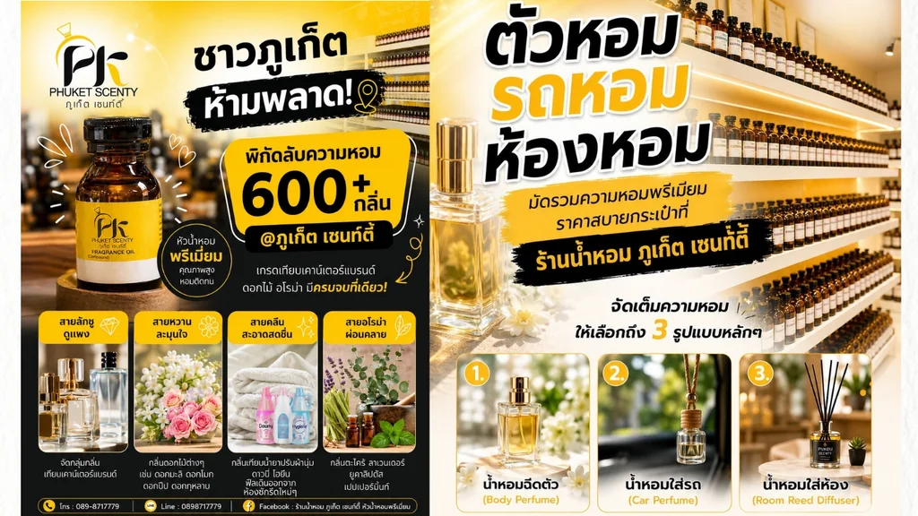 ร้านน้ำหอม ภูเก็ต เซนท์ตี้ เรื่องความหอมไว้ใจเรา
