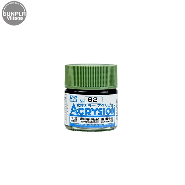 Mr.Hobby MR.ACRYSION COLOR N-62 IJN GRAY GREEN 4973028112818 (สี) Mr.Hobby MR.ACRYSION COLOR N-62 IJN GRAY GREEN 4973028112818 (สี)