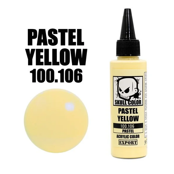 Skull Color 100.106 Pastel Yellow 60 ml (Pastel) 8853100904493 (สี) Skull Color 100.106 Pastel Yellow 60 ml (Pastel) 8853100904493 (สี)