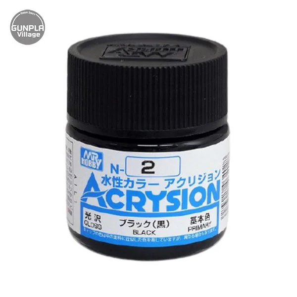 Mr.Hobby MR.ACRYSION COLOR N-02 BLACK 4973028034028 (สี) Mr.Hobby MR.ACRYSION COLOR N-02 BLACK 4973028034028 (สี)