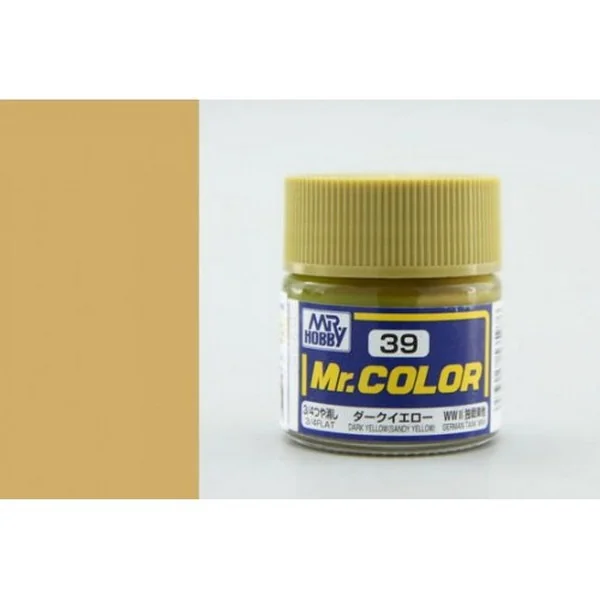 Mr.Hobby Mr.Color C39 DarkSandy Yellow Flat (10ml) 4973028535976 (สี)