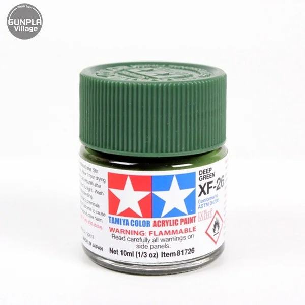 Tamiya 81726 Acrylic Mini XF-26 Deep Green 45035739 (สี) Tamiya 81726 Acrylic Mini XF-26 Deep Green 45035739 (สี)