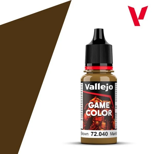 Vallejo Game Color 72.040 Leather Brown 18 ml 8429551720403 (สี) Vallejo Game Color 72.040 Leather Brown 18 ml 8429551720403 (สี)