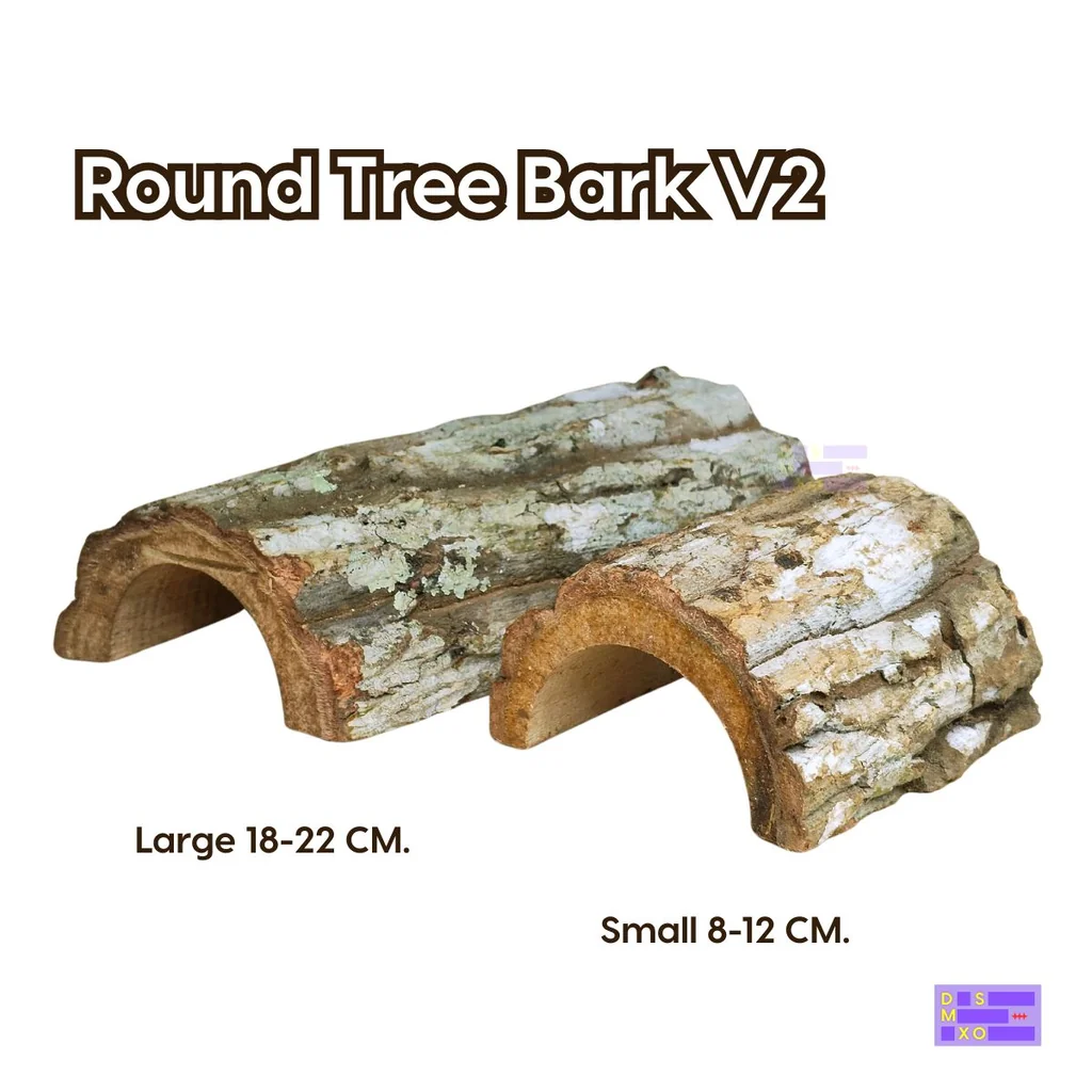 Round Tree Bark V.2 เปลือกไม้ธรรมชาติ สำหรับเกาะ ปีน ตกแต่ง ตู้สัตว์เลี้ยง (เลือกแบบแจ้งทักแชท) Round Tree Bark V.2 เปลือกไม้ธรรมชาติ สำหรับเกาะ ปีน ตกแต่ง ตู้สัตว์เลี้ยง (เลือกแบบแจ้งทักแชท)