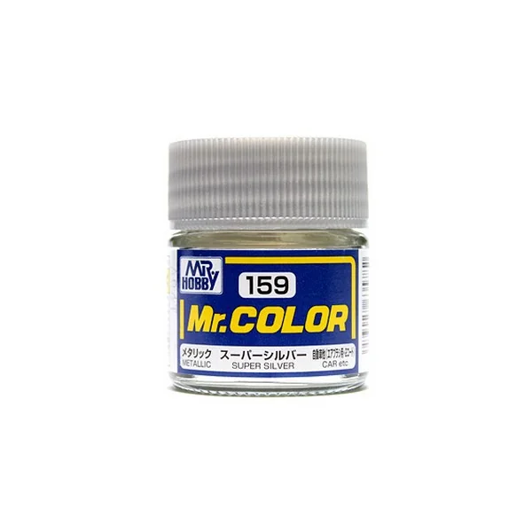 Mr.Hobby Mr.Color C159 Super Silver Metallic Gloss (10ml) 4973028635782 (สี) Mr.Hobby Mr.Color C159 Super Silver Metallic Gloss (10ml) 4973028635782 (สี)