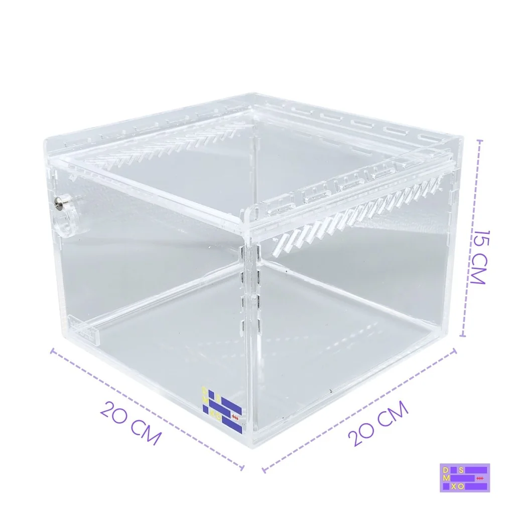 Wild Guest x DSMXO Acrylic Box กล่องอะคริลิคใส *เปิดบน/หน้า* มีช่องใส่อาหาร ใส่แมงมุม งู ตุ๊กแก หนา 4 mm Wild Guest x DSMXO Acrylic Box กล่องอะคริลิคใส *เปิดบน/หน้า* มีช่องใส่อาหาร ใส่แมงมุม งู ตุ๊กแก หนา 4 mm