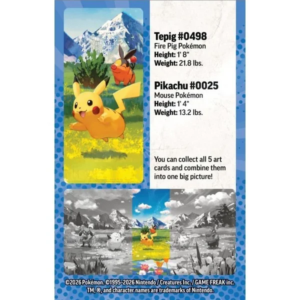 Pokemon ENG Mega Evolution Ascended Heroes Mini Tin Pikachu & Tepig 196214141308A (การ์ดโปเกมอน) Pokemon ENG Mega Evolution Ascended Heroes Mini Tin Pikachu & Tepig 196214141308A (การ์ดโปเกมอน)